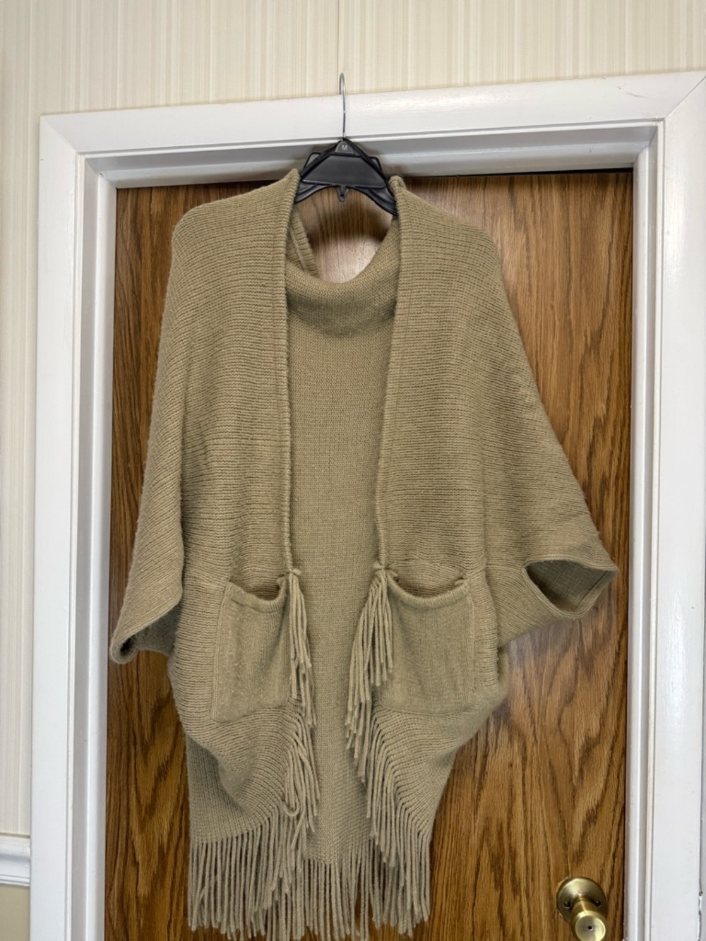 EARTHBOUND Brown Knit Fringe Cardigan